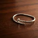 Pulseras cartier forma de clavo circonitas Plata 07.webp