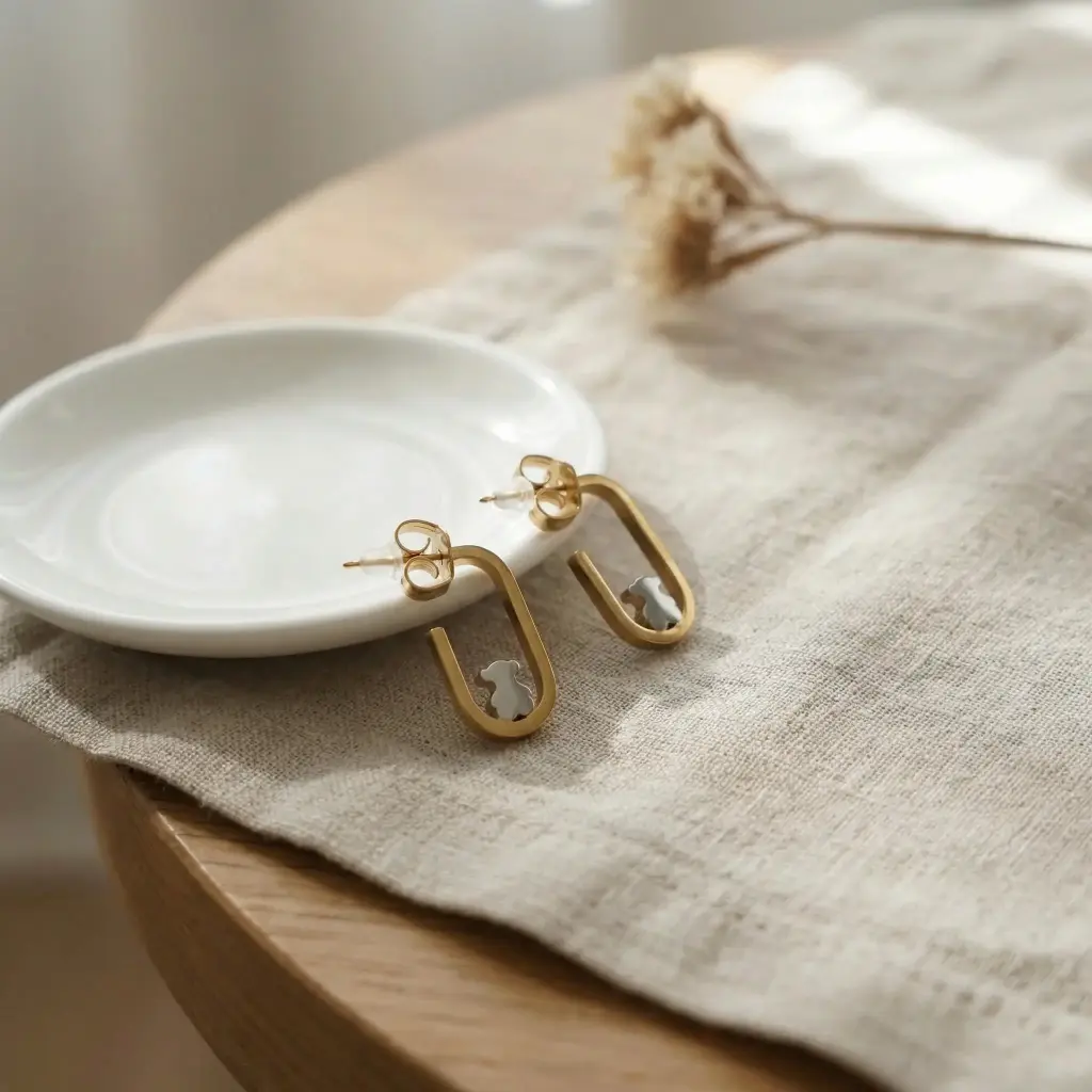 Pendientes dorados con osos (inspiración tous) 03.webp