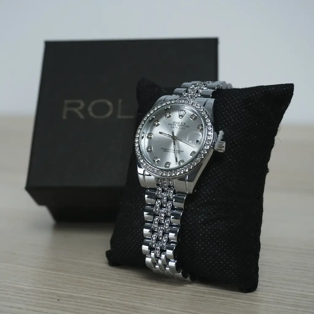Reloj Analogico Silver Mujer (Inspiración Rolex) Datejust - Plateado - 02.webp