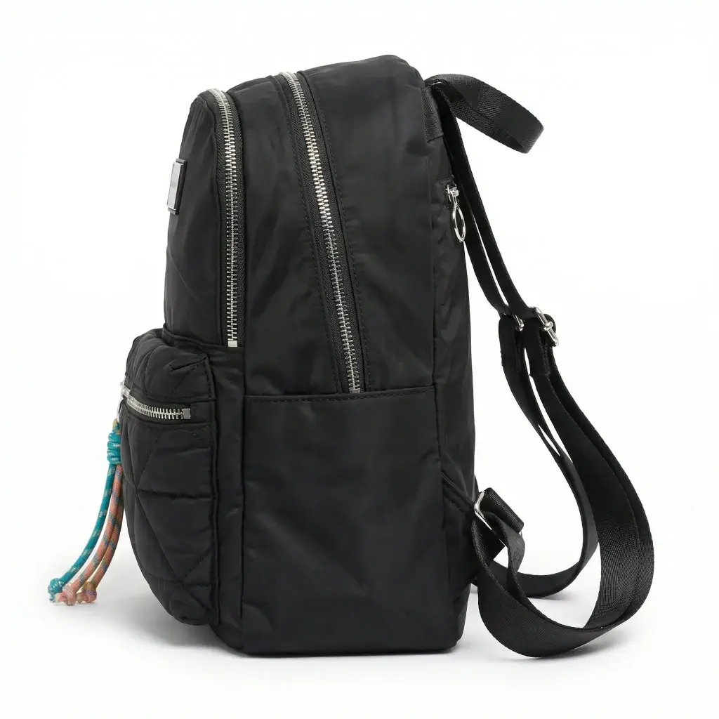 Mochila Negra Pequeña Acolchada (Inspiración Bimba y Lola) 02.webp