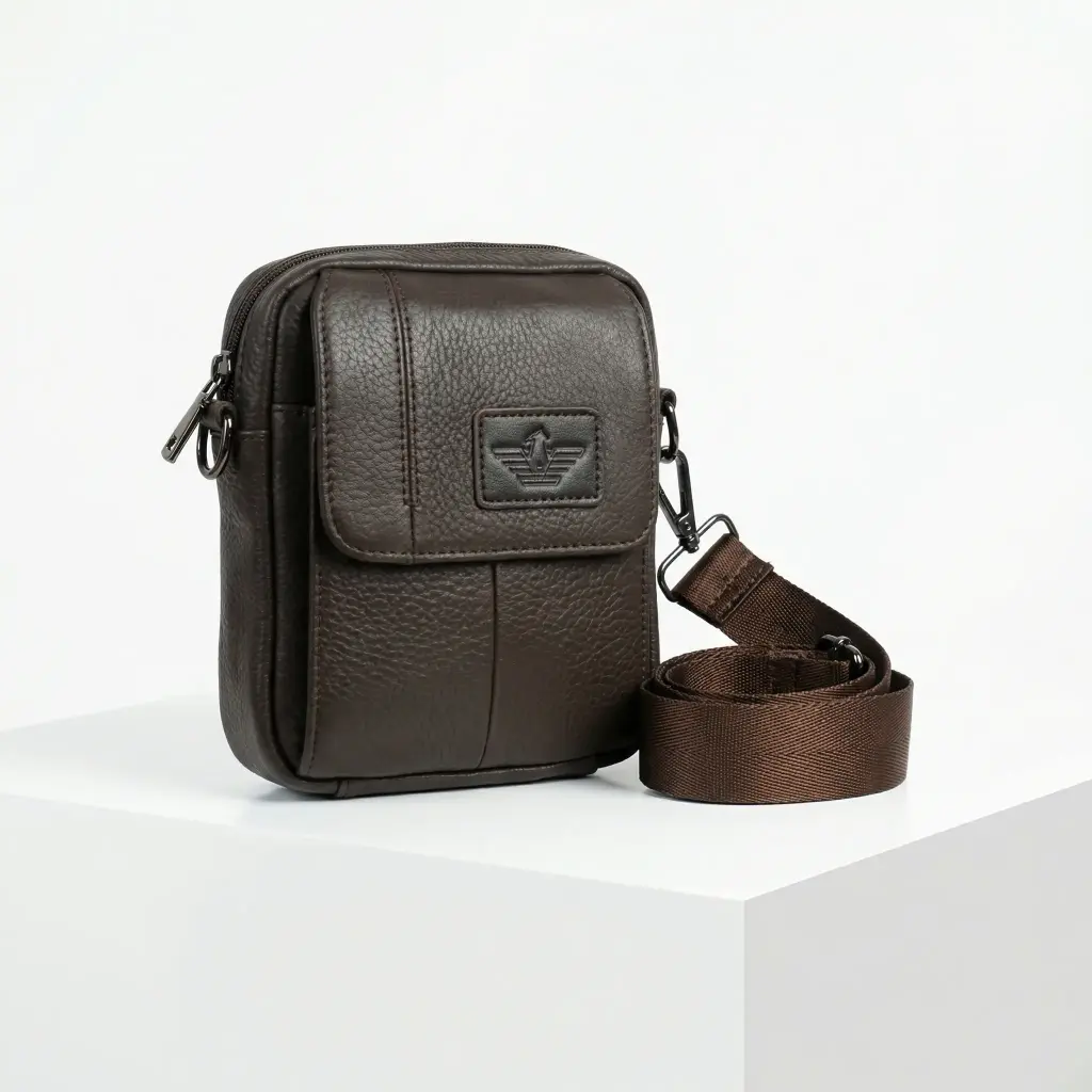 Bolso bandolera cinturon hombre marron 02.webp