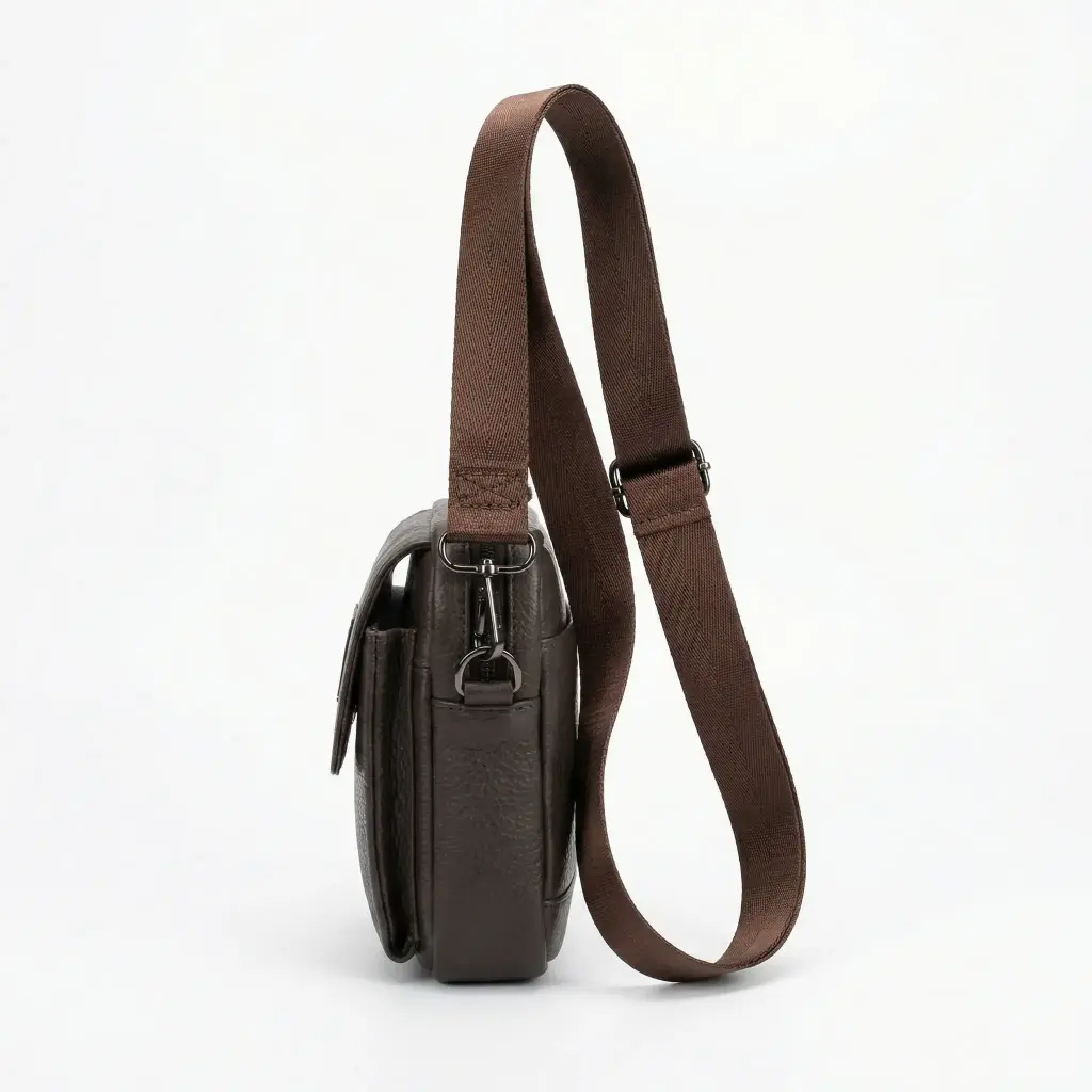 Bolso bandolera cinturon hombre marron 03.webp