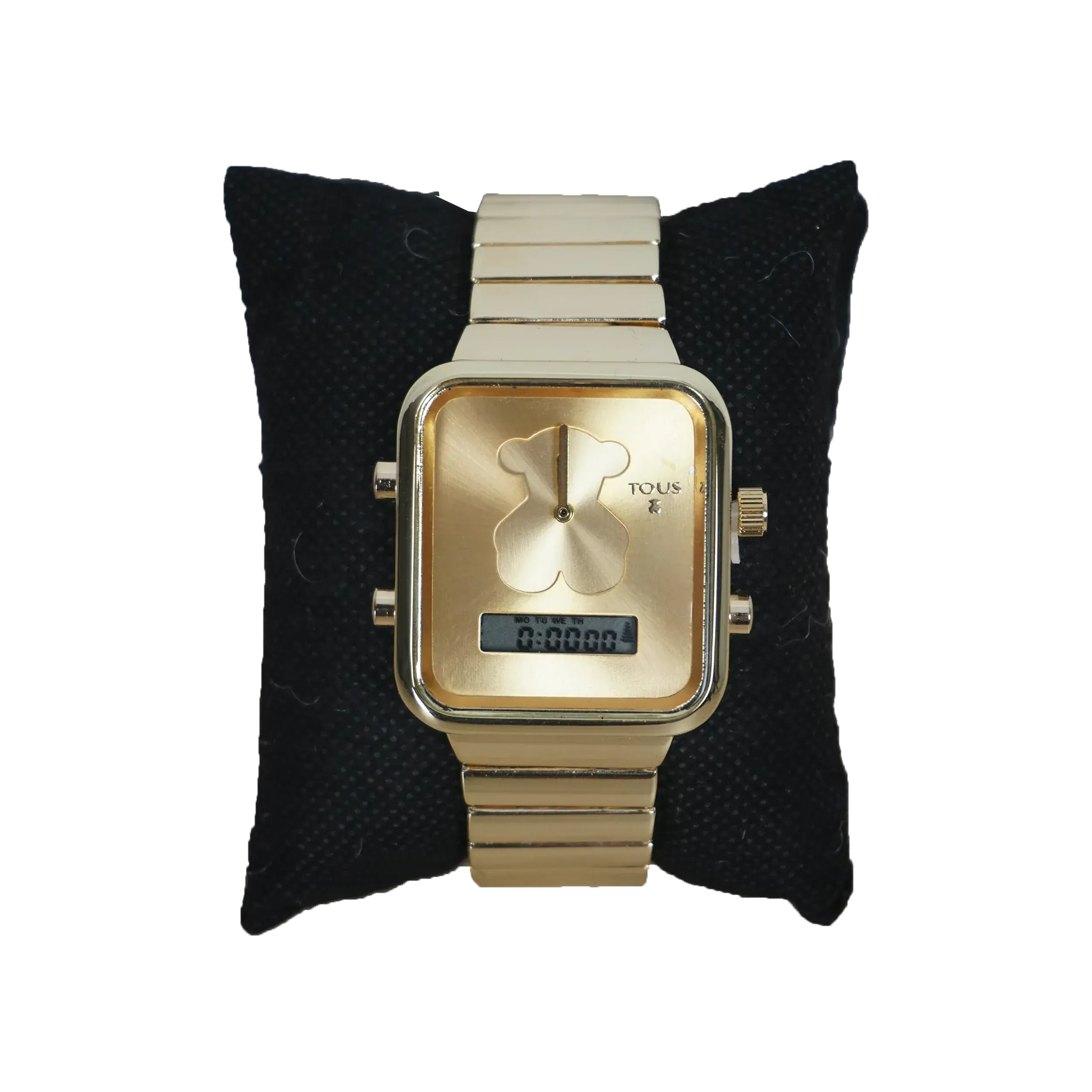 Reloj Analogico y Digital con Oso (Inspiración Tous) Bear - Dorado 01.webp