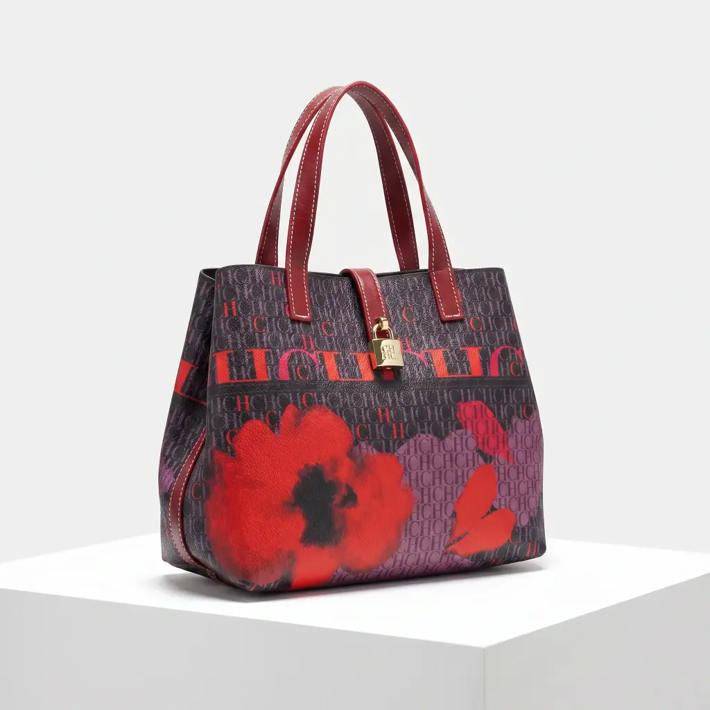 Bolso de hombro estampado con flores (Inspiración Carolina Herrera) 05.webp