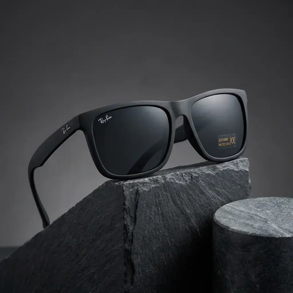 Gafas de sol Justin Cuadradas (Inspiración Ray-Ban) Negras 06.webp