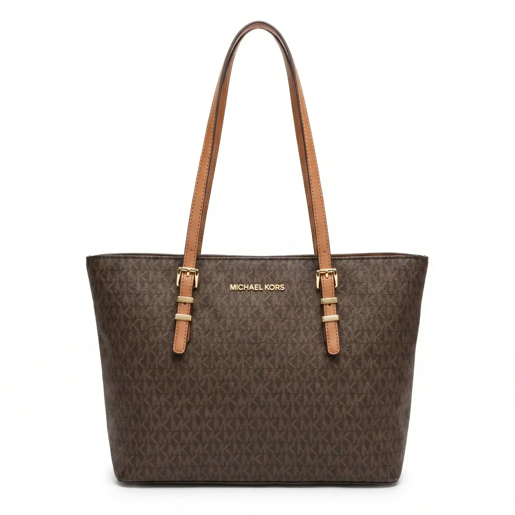 Bolso Shopper Quinn (Inspiración Michael Kors) Marrón 01.webp