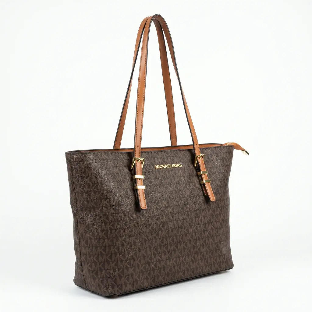 Bolso Shopper Quinn (Inspiración Michael Kors) Marrón 02.webp