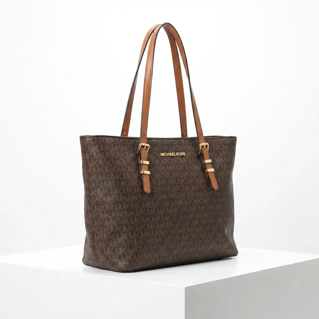 Bolso Shopper Quinn (Inspiración Michael Kors) Marrón 05.webp