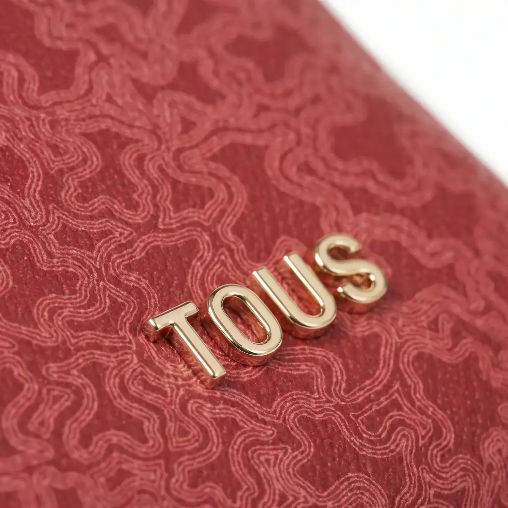 Mini bolso bandolera Bagette Kaos Lines (Inpiración Tous) Rojo 04.webp