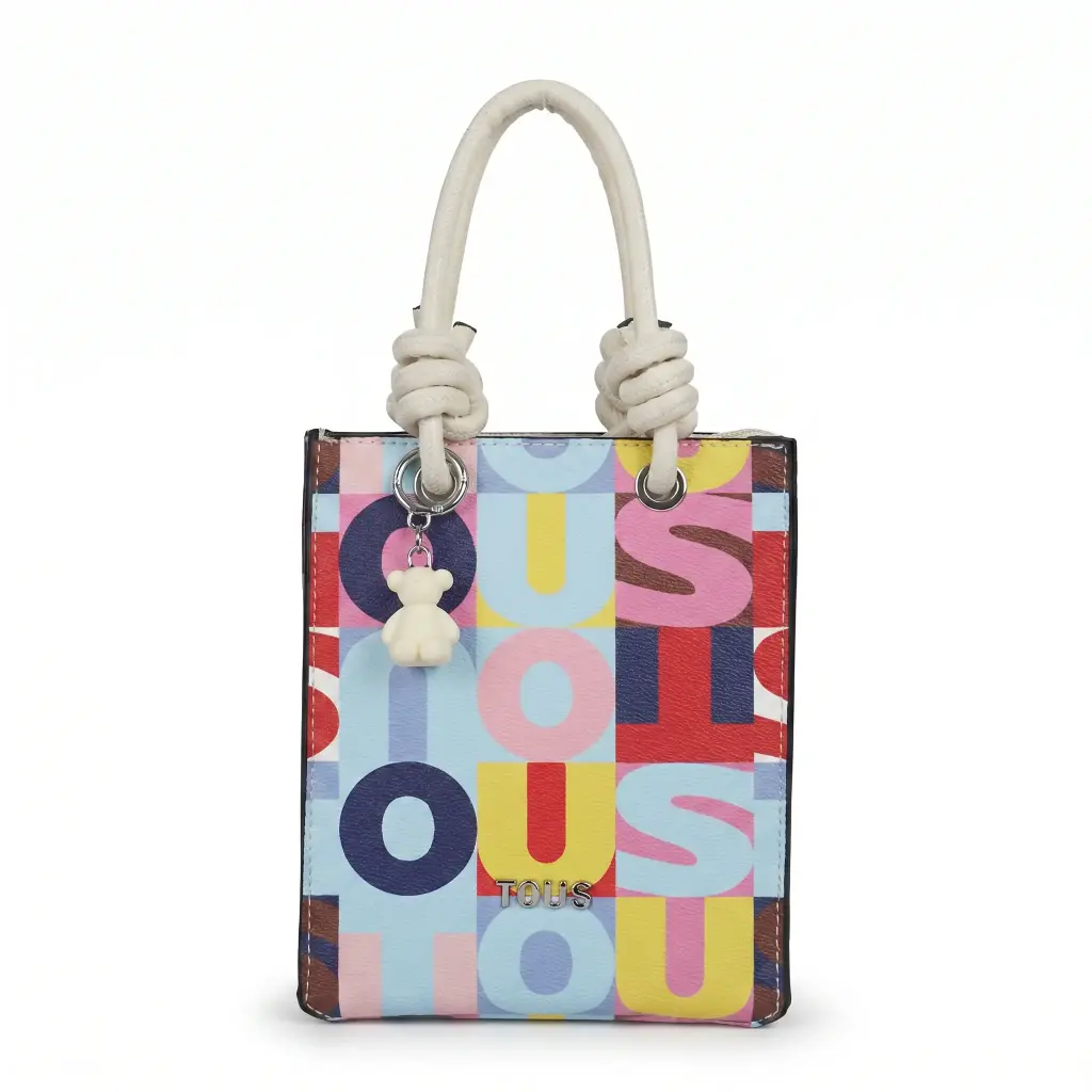 Mini bolso bandolera Multicolor Carol (Inspiración Tous) 03.webp