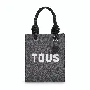 Mini bolso bandolera Kaos Lines Gris (Inspiración Tous) 01.webp