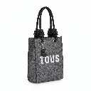 Mini bolso bandolera Kaos Lines Gris (Inspiración Tous) 06 .webp