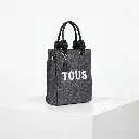 Mini bolso bandolera Kaos Lines Gris (Inspiración Tous) 02 .webp