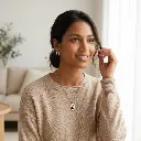 Conjunto colgante y pendientes espinelas negras Camille Plata (Inspiración Tous) 05.webp