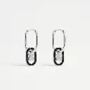 Pendientes con espinelas Negras Camille (Inspiración Tous) 01.webp