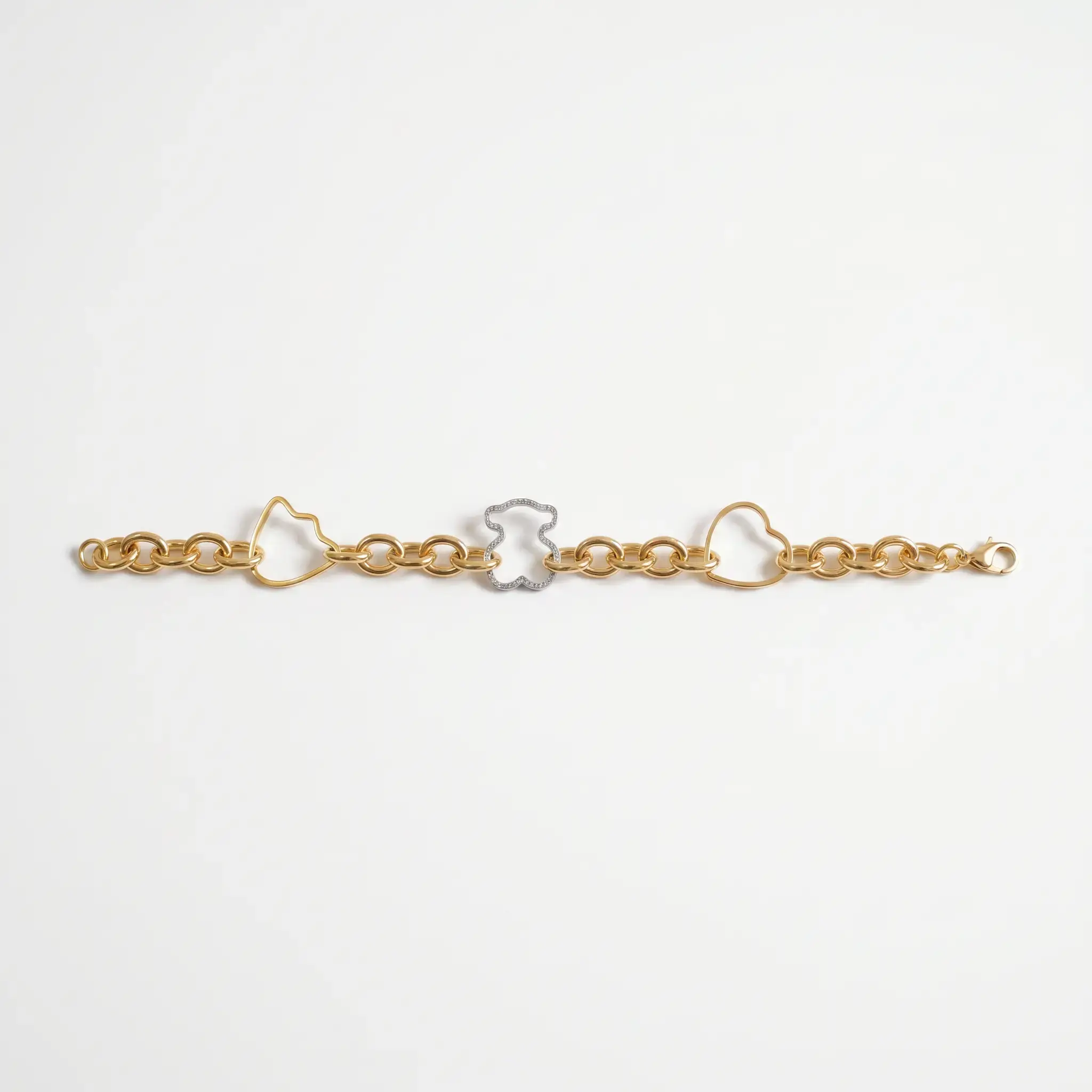 Pulsera bicolor New Silueta (Inspiración Tous) 01.webp