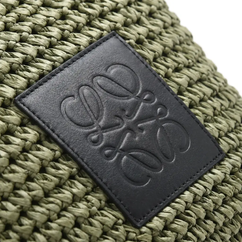 Bolso de Rafia Tipo Capazo grande (Inspiración Loewe) Verde 02.webp