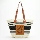 Bolso Cesta Rigida Mediano (Inspiración Loewe) Color Blanco y Negro 01.webp