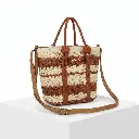 Bolso de Rafia Trenzada Lineas Color (Inspiración Tous) Color Tierra 03.webp