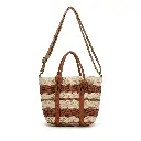 Bolso de Rafia Trenzada Lineas Color (Inspiración Tous) Color Tierra 05.webp