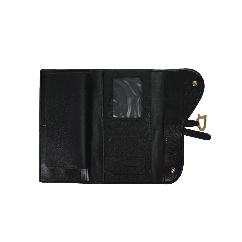 Cartera larga Monogram Trotter Saddle (Inspiración Dior) Color Negro 04.webp