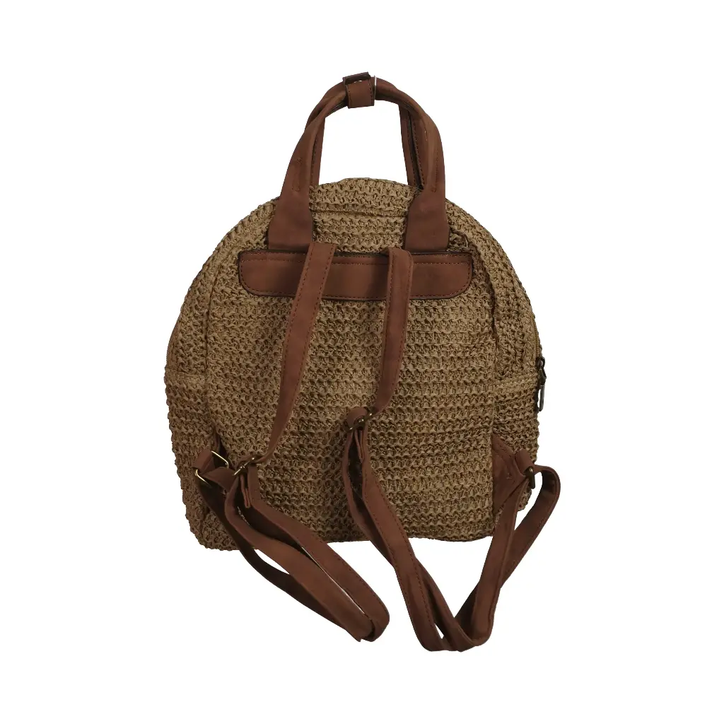 Mochila de Rafia Wittchen Young Collection Granate 02.webp