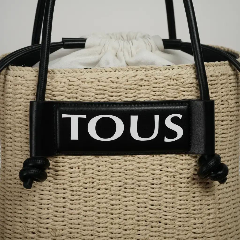 Bolso de rafia Scoubidou (Inspiración Tous) Negro 04.webp