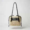 Bolso de rafia Scoubidou (Inspiración Tous) Negro 01.webp