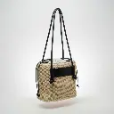 Bolso de rafia Scoubidou (Inspiración Tous) Negro 02.webp