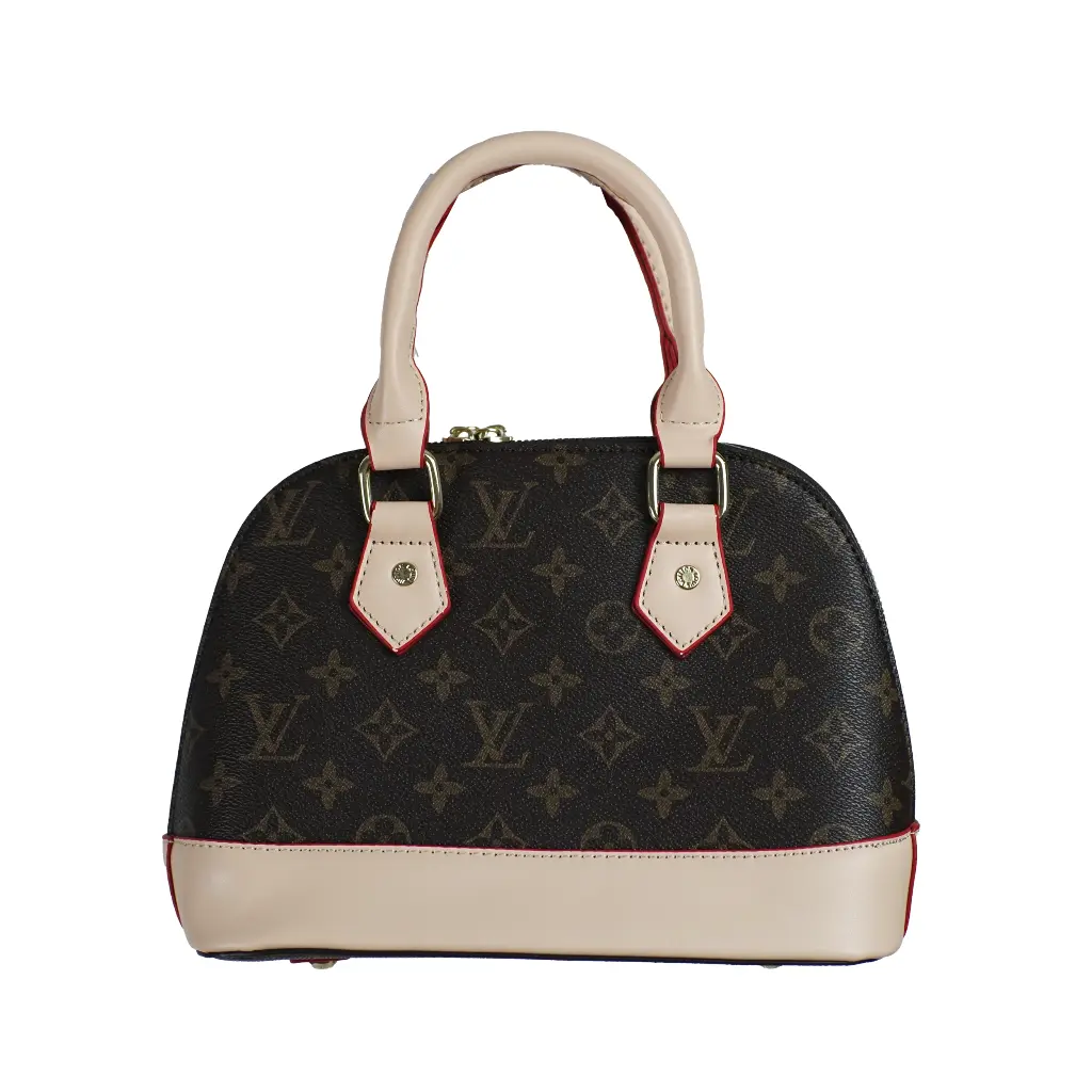 Bolso de mano y de hombro Monograma (Inspiración Louis Vuitton) Color marrón oscuro 02.webp