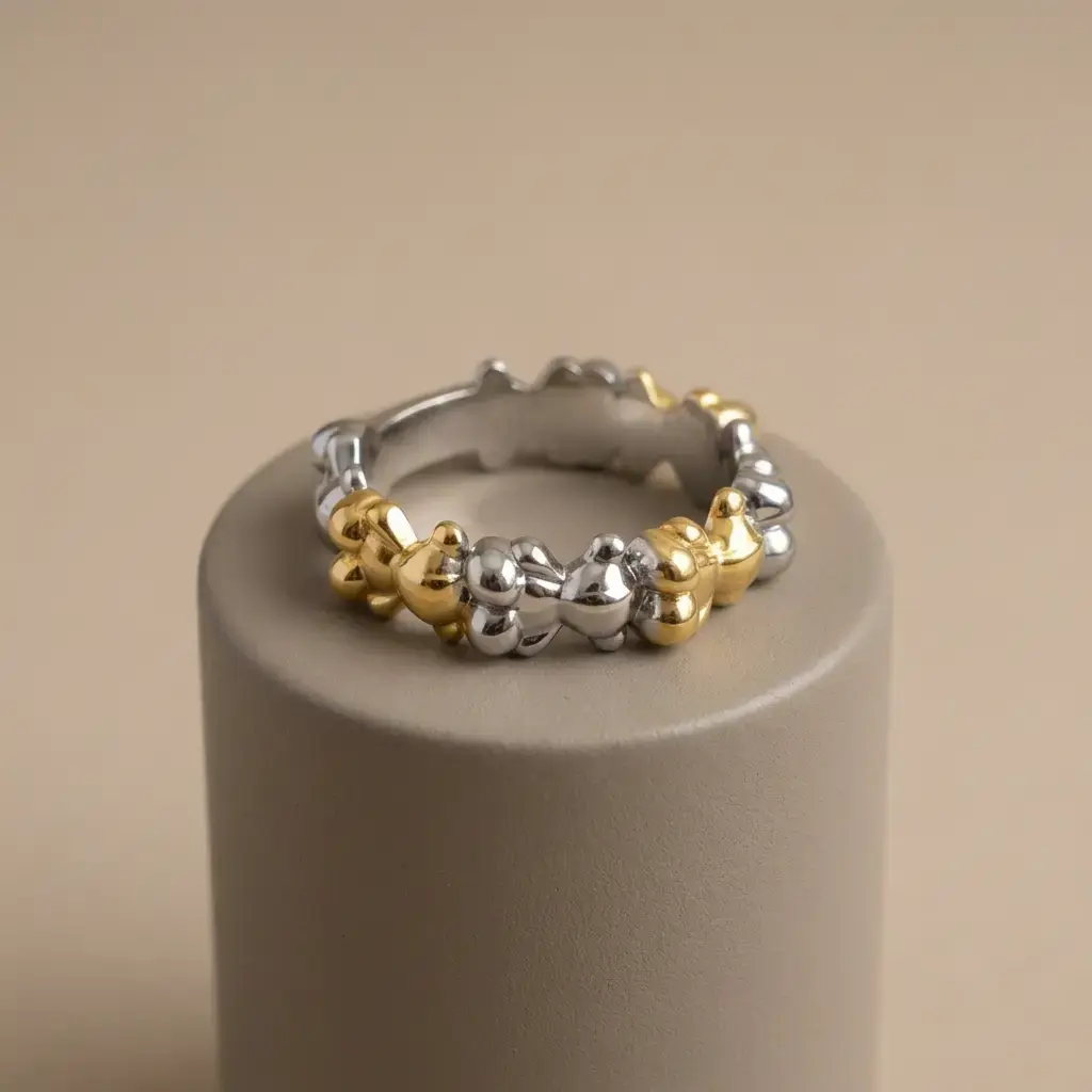 Anillo con diseño de ositos pequeños (Inspiración Tous) 02.webp