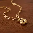 Colgante de eslabones con osos (Inspiración Tous) Dorado 02.webp