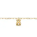 Colgante de eslabones con osos (Inspiración Tous) Dorado 06.webp