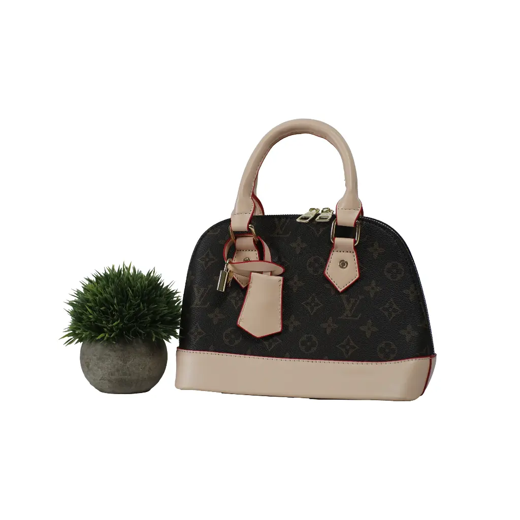 Bolso de mano y de hombro Monograma (Inspiración Louis Vuitton) Color marrón oscuro 04.webp