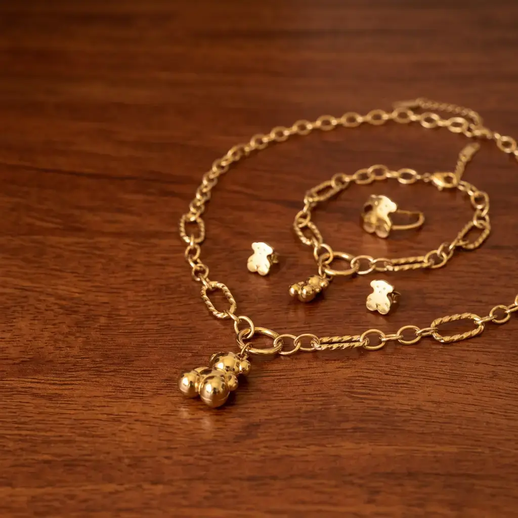 Conjunto de joyeria motivo oso (Inspiración Tous) 04.webp