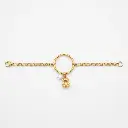 Pulsera con colgante de oso y perla (Inspiración Tous) Dorado 02.webp