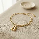 Pulsera de eslabones con oso (Inspiración Tous) 01.webp