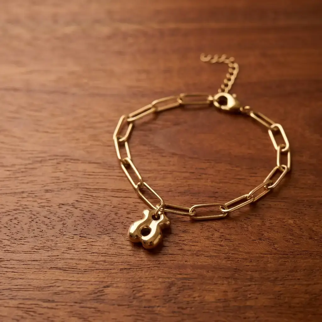 Pulsera de eslabones con oso (Inspiración Tous) 02.webp