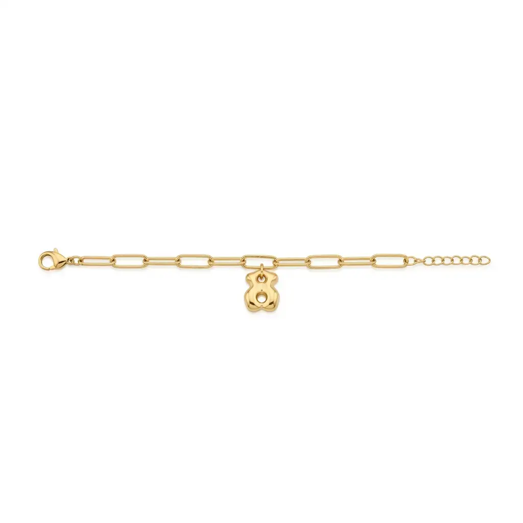Pulsera de eslabones con oso (Inspiración Tous) 012.webp