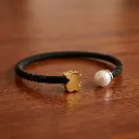Pulsera diseño abierto malla Icon Mesh (Inspiración Tous) Negro 05.webp