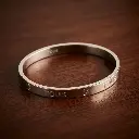 Pulsera rígida grabada (Inspiración Tous) Plata 04.webp