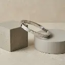 Pulsera rígida grabada (Inspiración Tous) Plata 06.webp