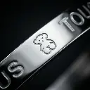 Pulsera rígida grabada (Inspiración Tous) Plata 03.webp