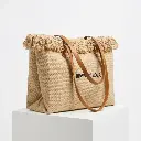 Bolso Shopper con flecos y asas (Inspiración bimba y Lola) Caqui 03.webp