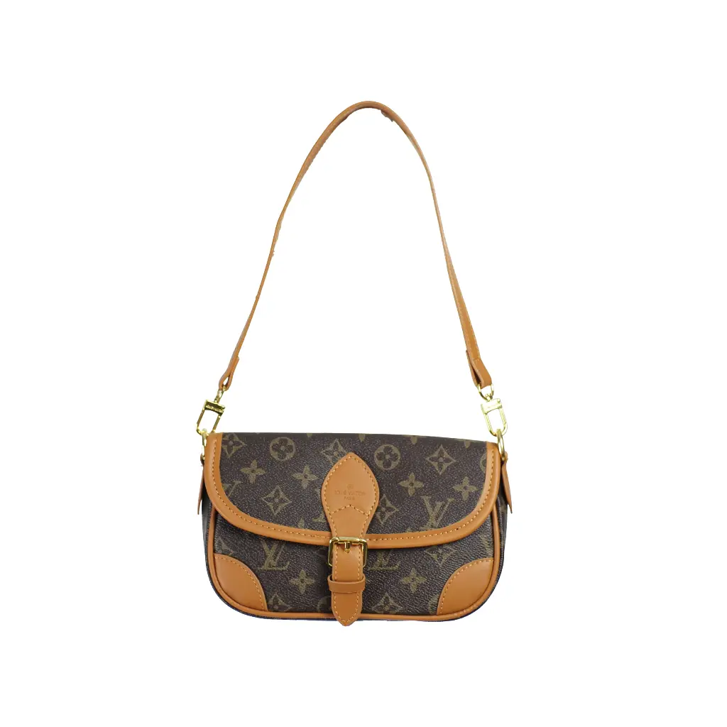 Mini bolso de mano y de hombro Monograma Hebilla (Inspiración Louis Vuitton) Color marrón 01.webp