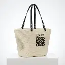 Bolso Tote tipo capazo de rafia (Inspiración Loewe) Blanco 03.webp