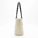 Bolso Tote tipo capazo de rafia (Inspiración Loewe) Blanco 02.webp