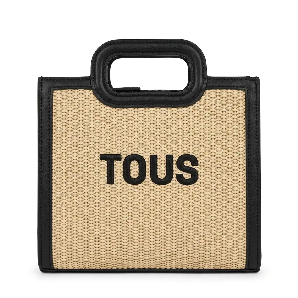 Bolso de hombro Scatolabox diseño trenzado (Inspiración Tous) Negro 01.webp
