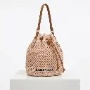 Bolso de hombro de malla de rafia (Inspiración bimba y lola) Rosa palo 03.webp