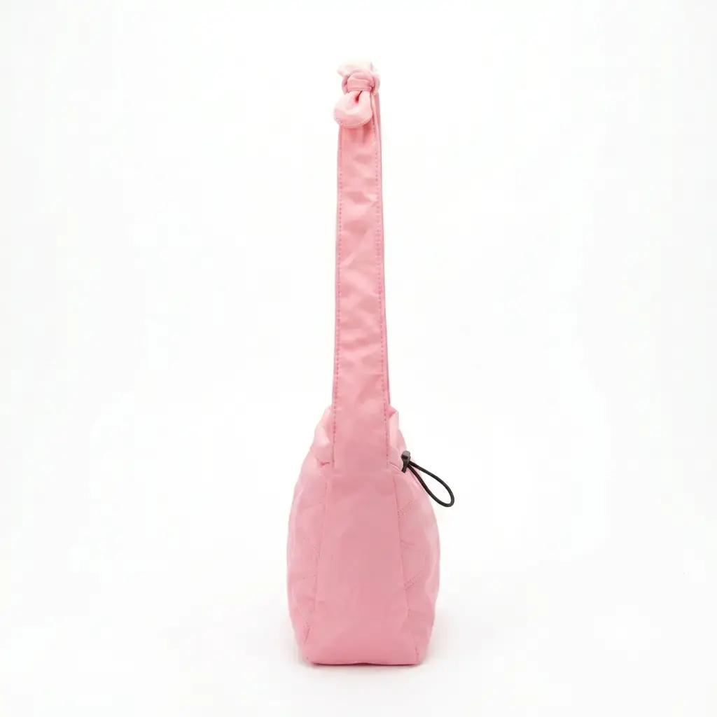 Bolso bandolera acolchado costuras onduladas (Inspiración Bimba y Lola) Rosa 04.webp